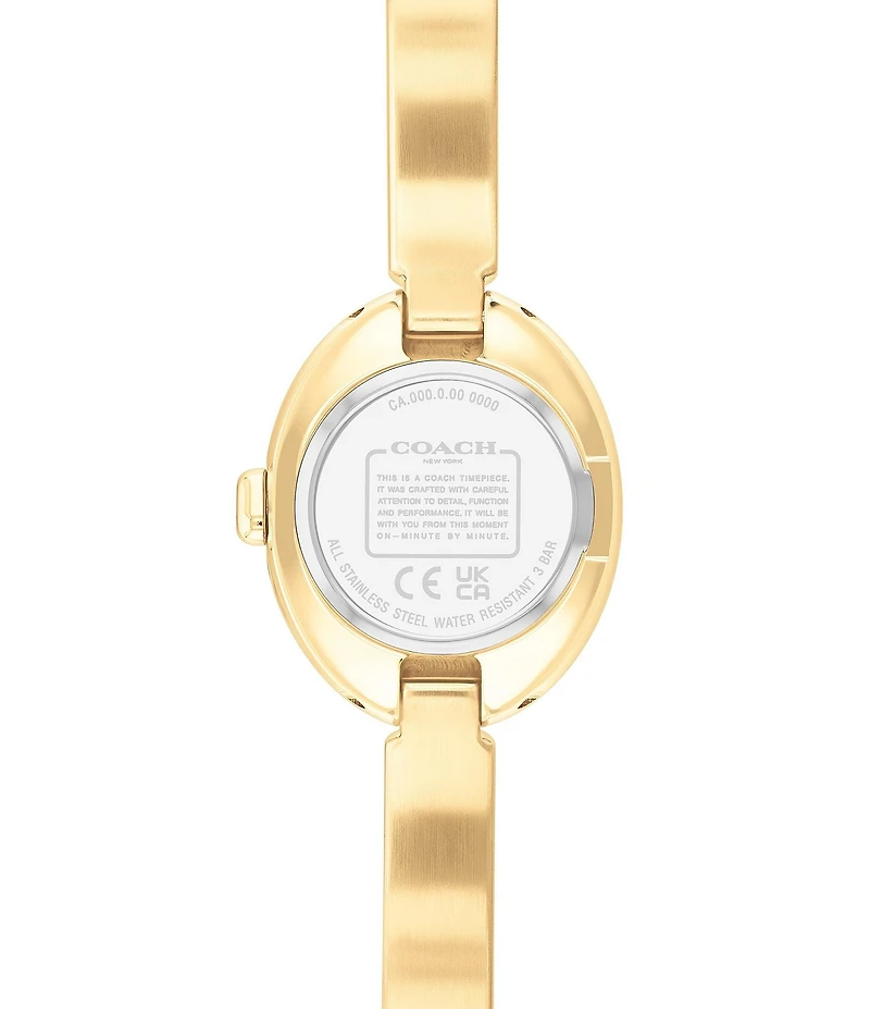 COACH Women's Sammy Quartz Analog Stainless Steel Logo Bracelet Watch