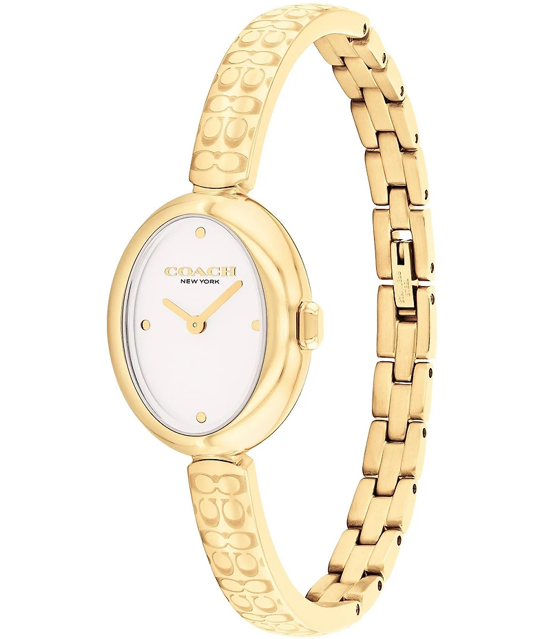 COACH Women's Sammy Quartz Analog Stainless Steel Logo Bracelet Watch