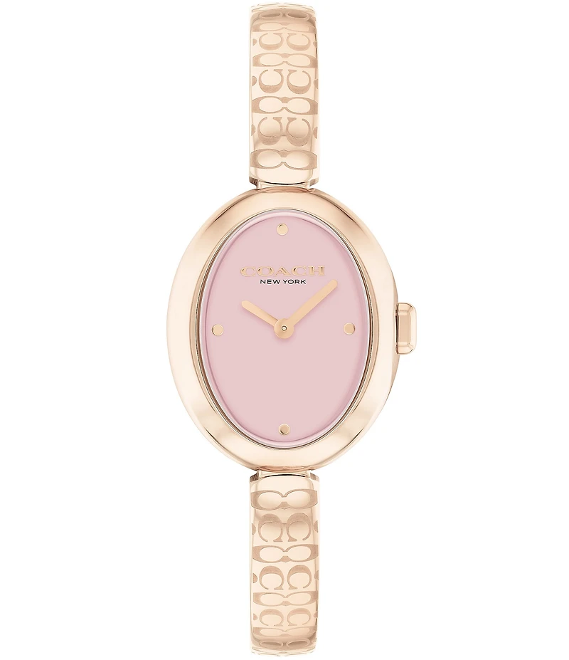 COACH Women's Sammy Quartz Analog Stainless Steel Logo Bracelet Watch