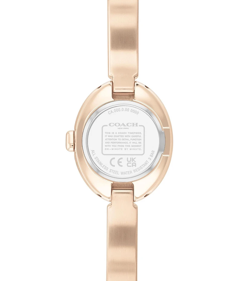 COACH Women's Sammy Quartz Analog Stainless Steel Logo Bracelet Watch