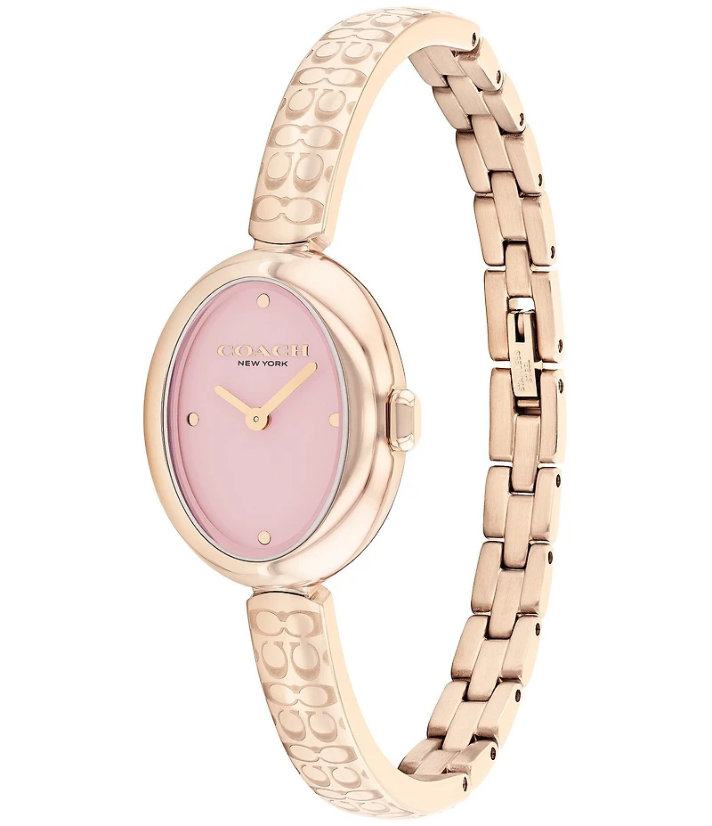 COACH Women's Sammy Quartz Analog Stainless Steel Logo Bracelet Watch