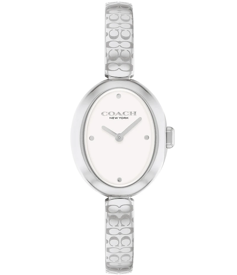 COACH Women's Sammy Quartz Analog Stainless Steel Logo Bracelet Watch