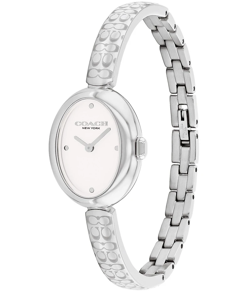 COACH Women's Sammy Quartz Analog Stainless Steel Logo Bracelet Watch