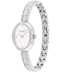 COACH Women's Sammy Quartz Analog Stainless Steel Logo Bracelet Watch