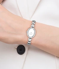 COACH Women's Sammy Quartz Analog Stainless Steel Heart Bracelet Watch
