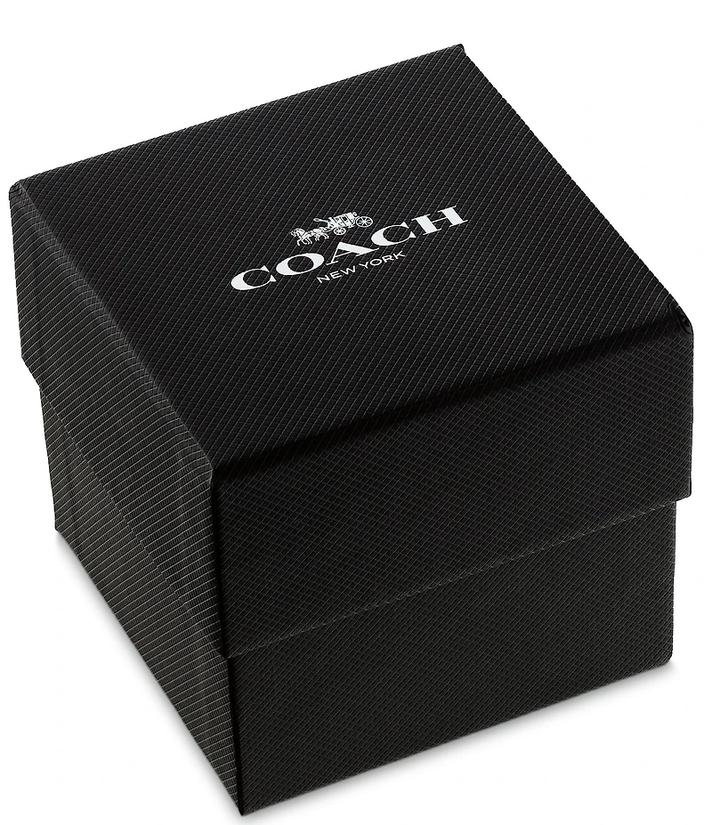 COACH Women's Sammy Quartz Analog Stainless Steel Heart Bracelet Watch