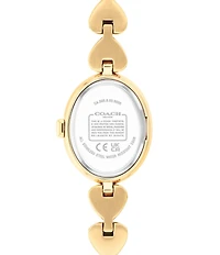 COACH Women's Sammy Quartz Analog Stainless Steel Heart Bracelet Watch