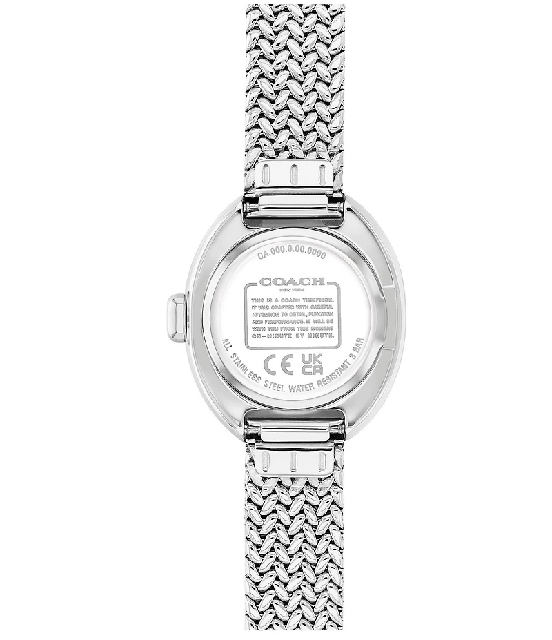 COACH Women's Sammy Quartz Analog Stainless Steel Mesh Bracelet Watch