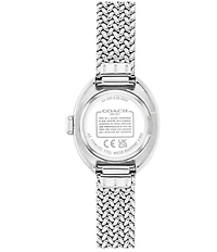 COACH Women's Sammy Quartz Analog Stainless Steel Mesh Bracelet Watch