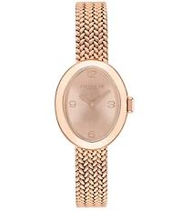 COACH Women's Sammy Quartz Analog Stainless Steel Mesh Bracelet Watch