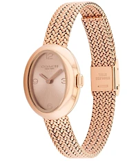 COACH Women's Sammy Quartz Analog Stainless Steel Mesh Bracelet Watch