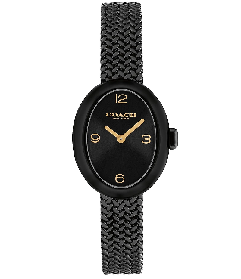 COACH Women's Sammy Quartz Analog Stainless Steel Mesh Bracelet Watch