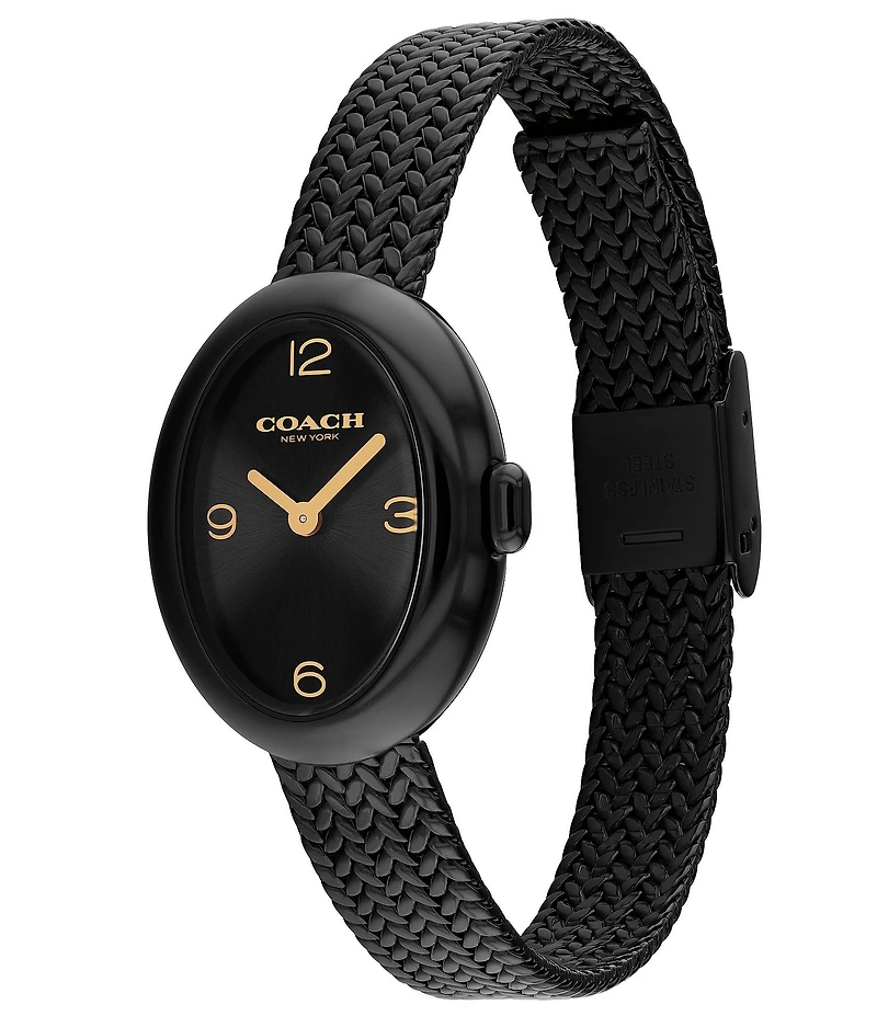 COACH Women's Sammy Quartz Analog Stainless Steel Mesh Bracelet Watch