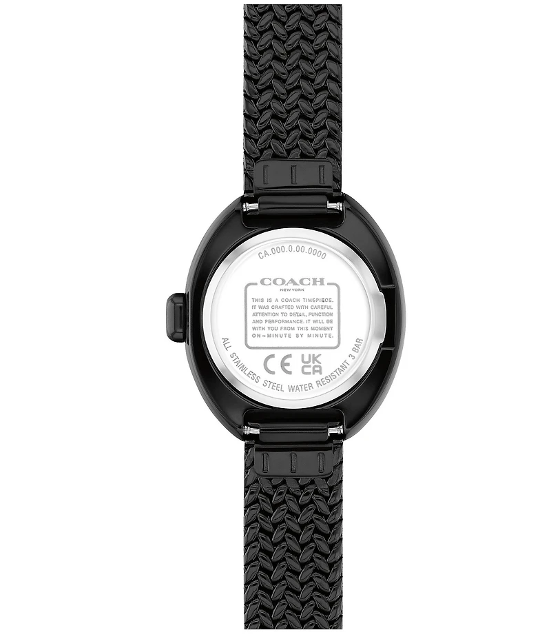 COACH Women's Sammy Quartz Analog Stainless Steel Mesh Bracelet Watch