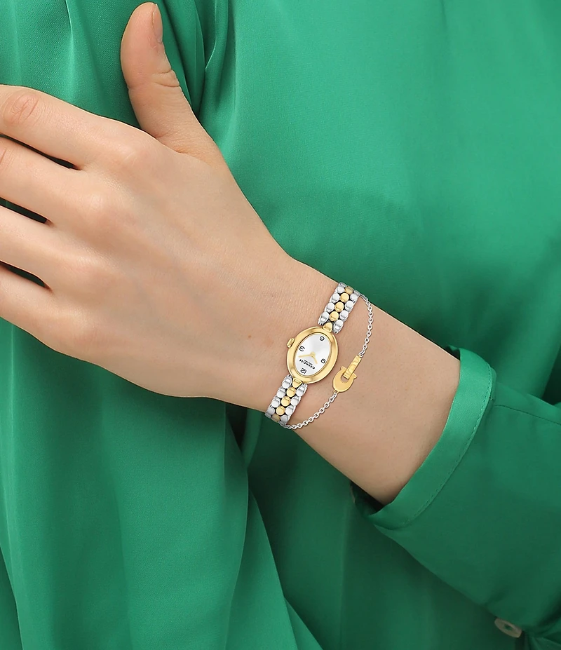 COACH Women's Sammy Quartz Analog Two Tone Stainless Steel Bracelet Watch Set