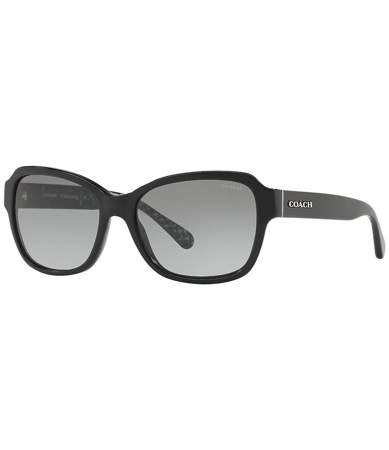 COACH Women's HC8232 Signature Rectangular Sunglasses