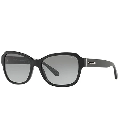 COACH Women's HC8232 Signature Rectangular Sunglasses