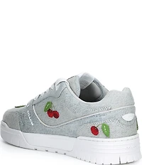 COACH Women's Soho Cherry Denim Charm Ornament Detail Sneakers