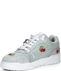 COACH Women's Soho Cherry Denim Charm Ornament Detail Sneakers