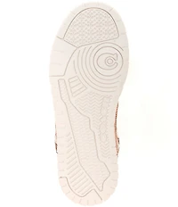 COACH Women's Soho Crystal Signature Jacquard Logo Lace Up Sneakers