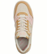 COACH Women's Soho Patent Signature Coated Canvas Lace Up Sneakers
