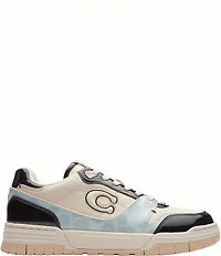 COACH Women's Soho Patent Signature Coated Canvas Lace Up Sneakers