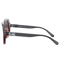 COACH Women's HC829 56mm Square Sunglasses