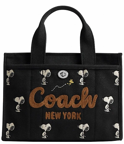 COACH x Peanuts Cargo 26 Snoopy Print Tote Bag