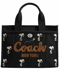 COACH x Peanuts Cargo 26 Snoopy Print Tote Bag