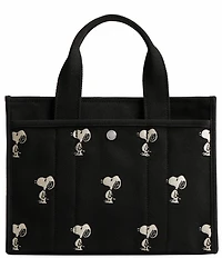 COACH x Peanuts Cargo 26 Snoopy Print Tote Bag