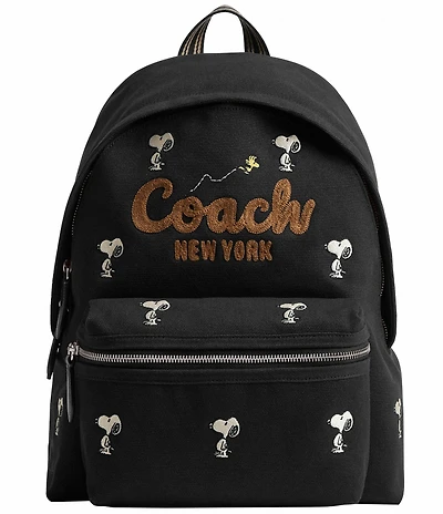 COACH x Peanuts Cargo Backpack with Snoopy Print