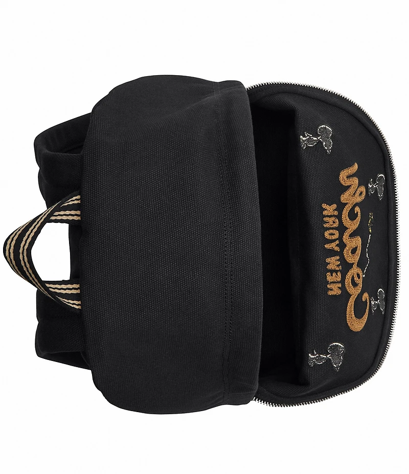 COACH x Peanuts Cargo Backpack with Snoopy Print