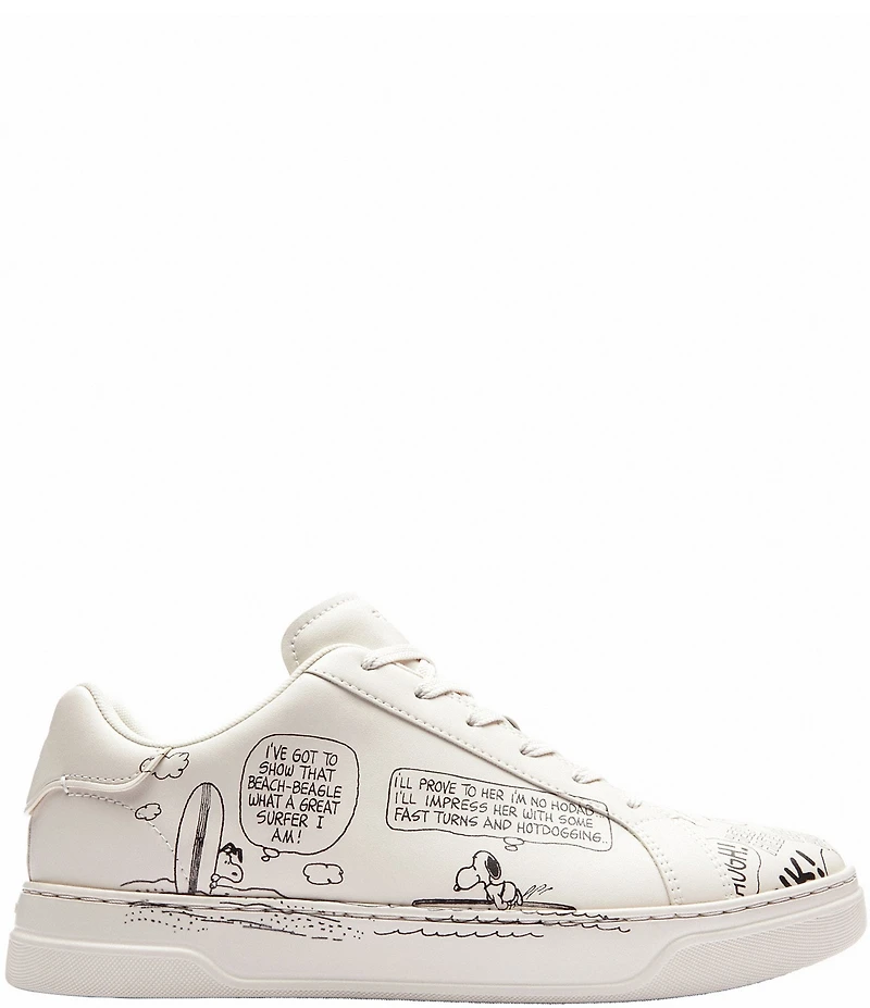 COACH X Peanuts Men's High Line Newspaper Print Sneakers