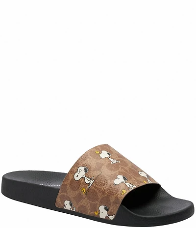 COACH X Peanuts Pool Slide Sandals