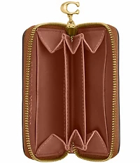 COACH x Peanuts Small Zip Around Card Case with Newspaper Print
