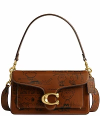 COACH x Peanuts Tabby Shoulder 26 with Newspaper Print