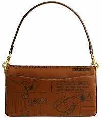 COACH x Peanuts Tabby Shoulder 26 with Newspaper Print
