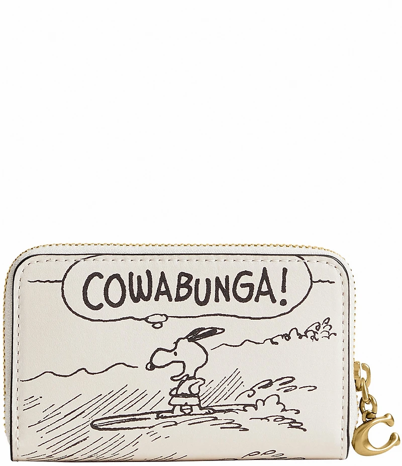 COACH x Peanuts Zip Around Card Case