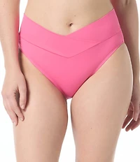 Coco Reef Solid Serene Crossover V-Waist Hipster Swim Bottom