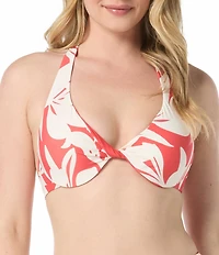 Coco Reef Verso Halter Neck Underwire Bra Size Reversible Swim Top