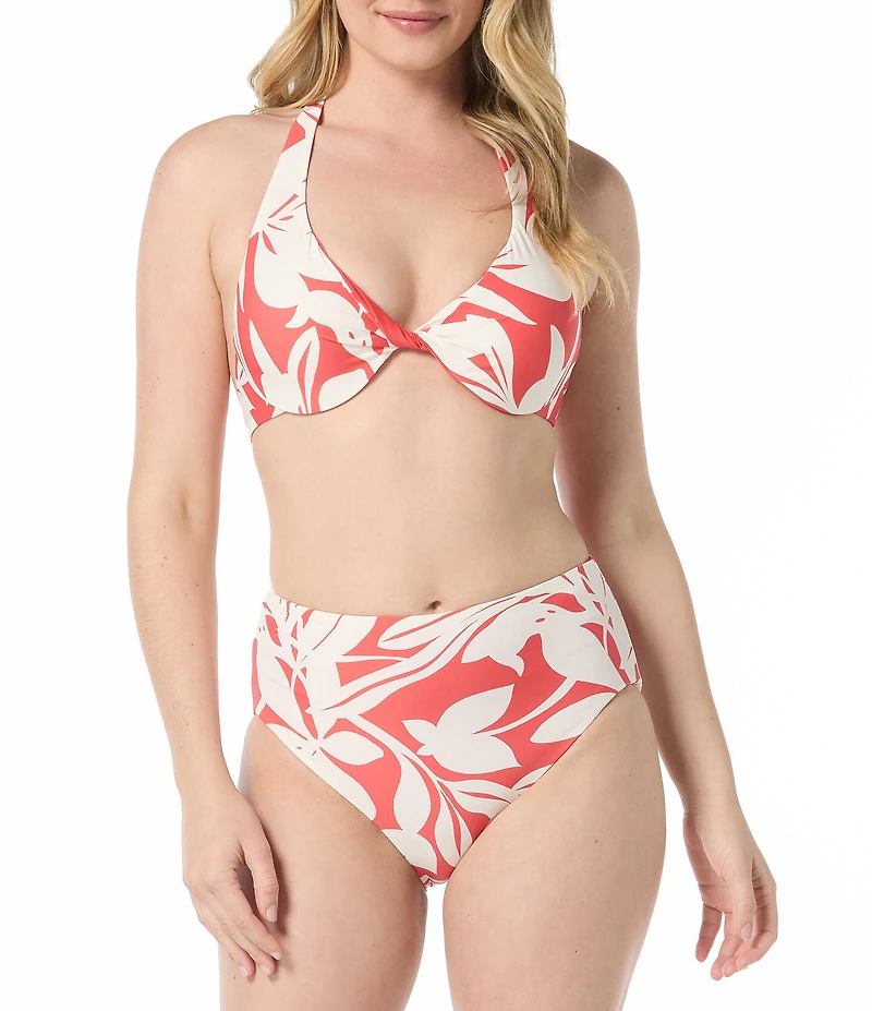Coco Reef Verso Halter Neck Underwire Bra Size Reversible Swim Top