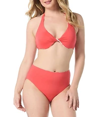 Coco Reef Verso Halter Neck Underwire Bra Size Reversible Swim Top