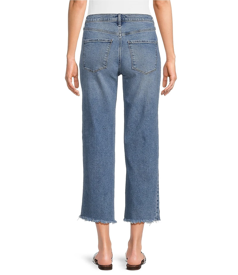 Code Bleu Chelsea Denim High-Rise Star Design Capri Jeans