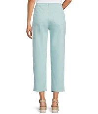 Code Bleu Chelsea Embroidered High-Rise Slim Capri Jeans