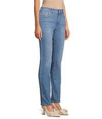 Code Bleu Chelsea High Rise Denim Wash Straight Leg Jeans