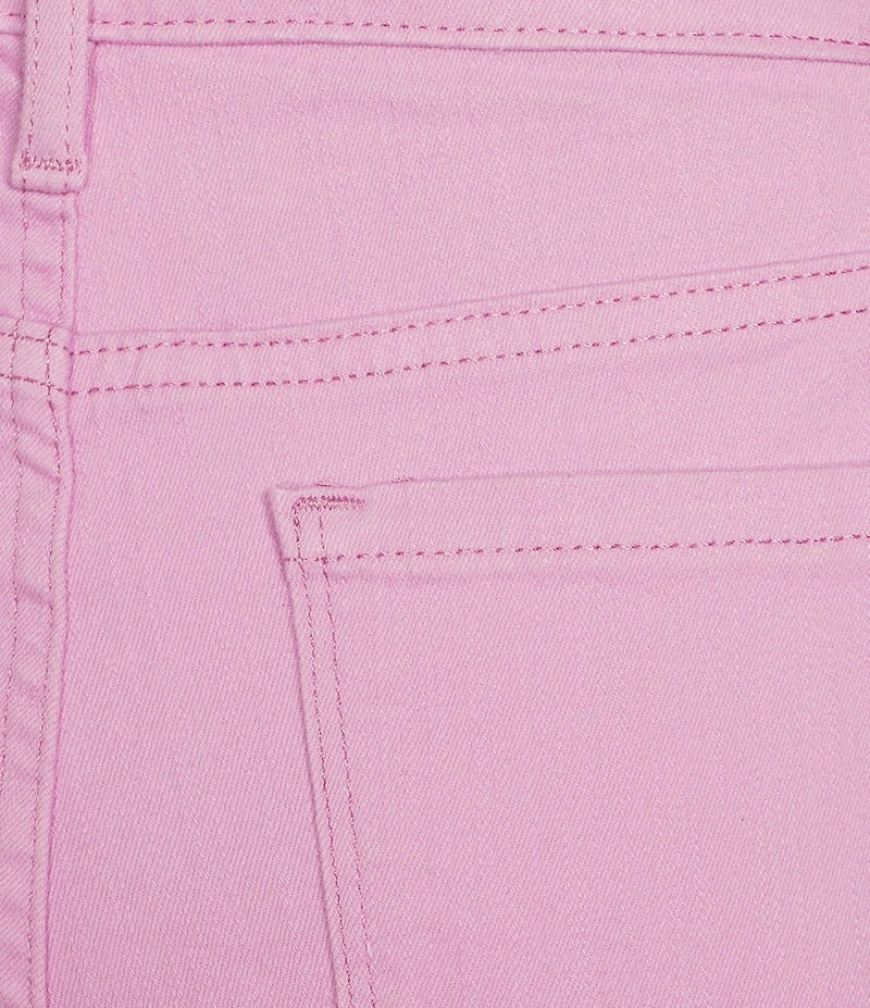 Code Bleu Chelsea High-Rise Straight Leg Micro Snap Hem Jeans