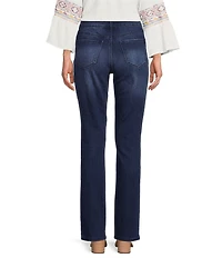 Code Bleu Chelsea Straight Leg High Rise Stretch Denim Jeans