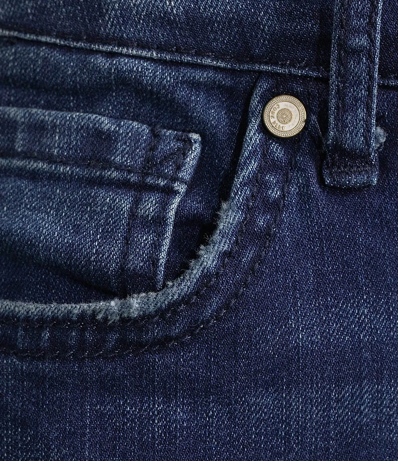 Code Bleu Chelsea Straight Leg High Rise Stretch Denim Jeans