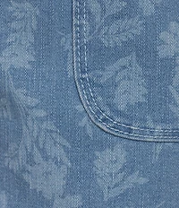 Code Bleu Chelsea Stretch Denim Floral Print High Rise Shorts