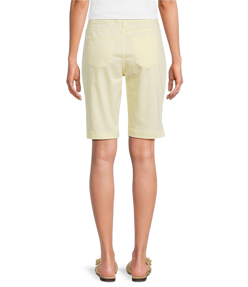 Code Bleu Chelsea Stretch Denim High Rise Bermuda Shorts